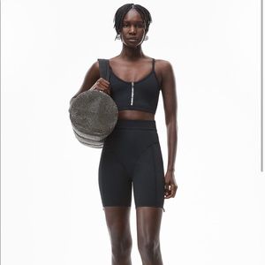 Alexander Wang Biker shorts / Sports Bra set Size Large AUTHENTIC 🌹